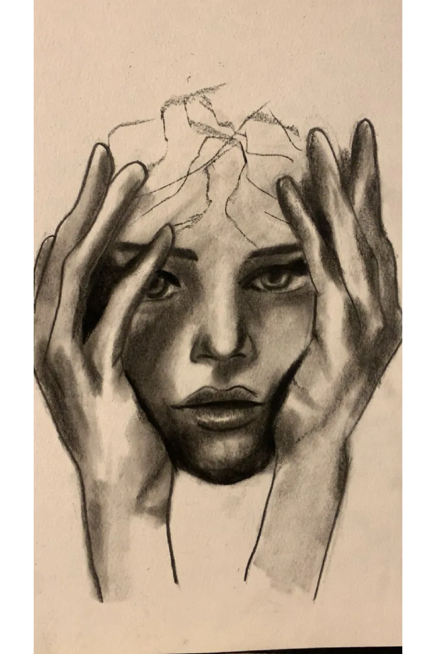 Character study on paper by Vanessa.